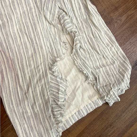 Storia Striped Wrap Dress Midi - Picture 4 of 7